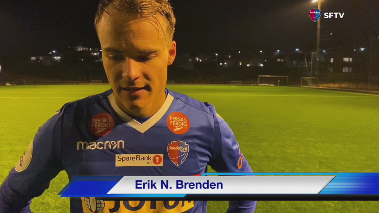 Erik Brenden etter kampen mot Grorud